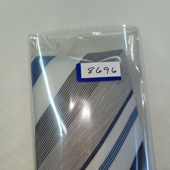 Pall Mall Tie Mens Necktie OS Blue Stripe Polyester Wash And‎ Wear - Picture 6 of 6